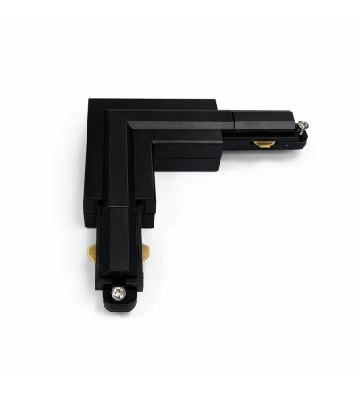 CONECTOR 90º IZQUIERDA CARRIL MONOFASICO NEGRO